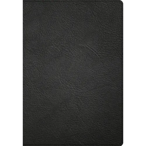 NASB Super Giant Print Reference Bible, Black Genuine Leather - Leather