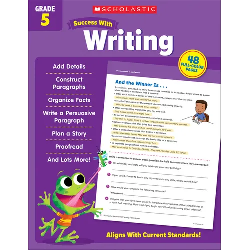 Scholastic Success with Writing Grade 5 Workbook - Paperback