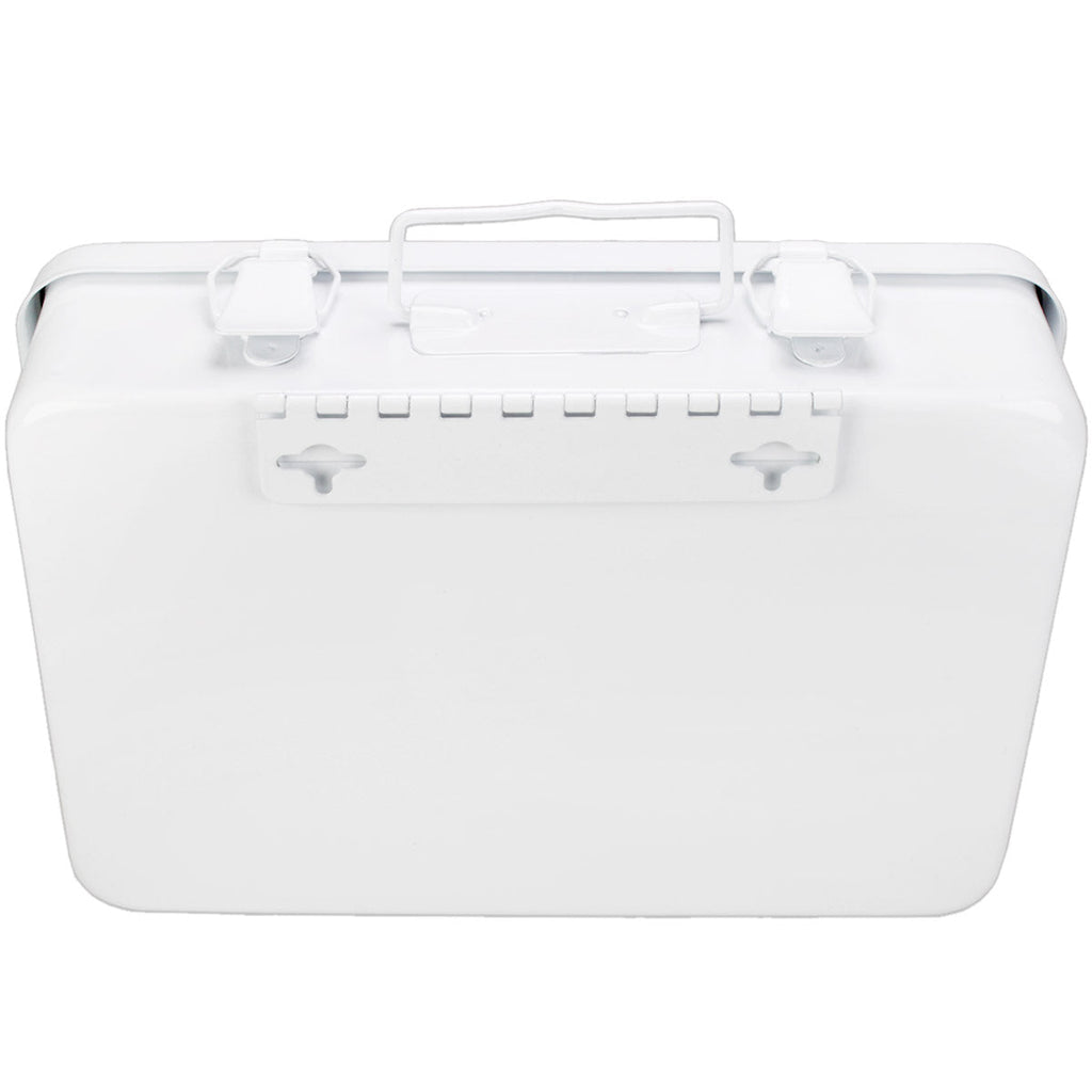 Metal First Aid Case, 16 Unit w/ Gasket - Horizontal - Empty