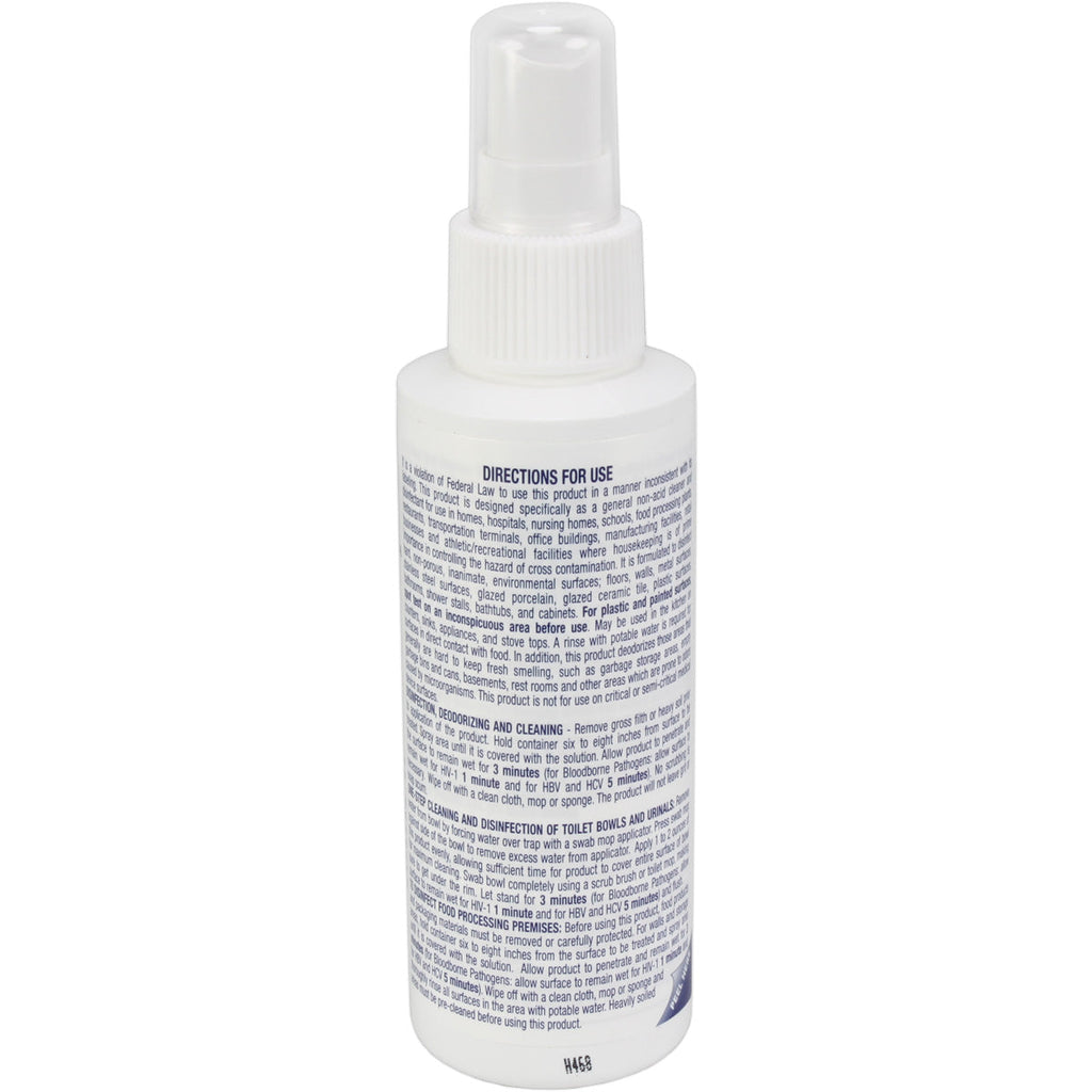 Sanizide Plus environmental surface germicidal solution, 4 oz. plastic bottle with pump spray, 1 ea.