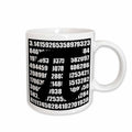 3dRose Pi symbol on number. Math mathematical numeric sign for mathematicians - Mugs (mug_164994)
