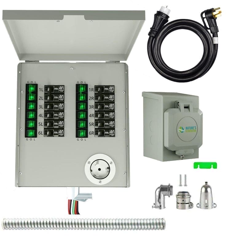 Refurbished - Nature's Generator 120/240V 50A 12-Circuit Non-Automatic Transfer Switch