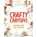 Crafty Crayons: Coloring Book for 1 Year Olds - Paperback