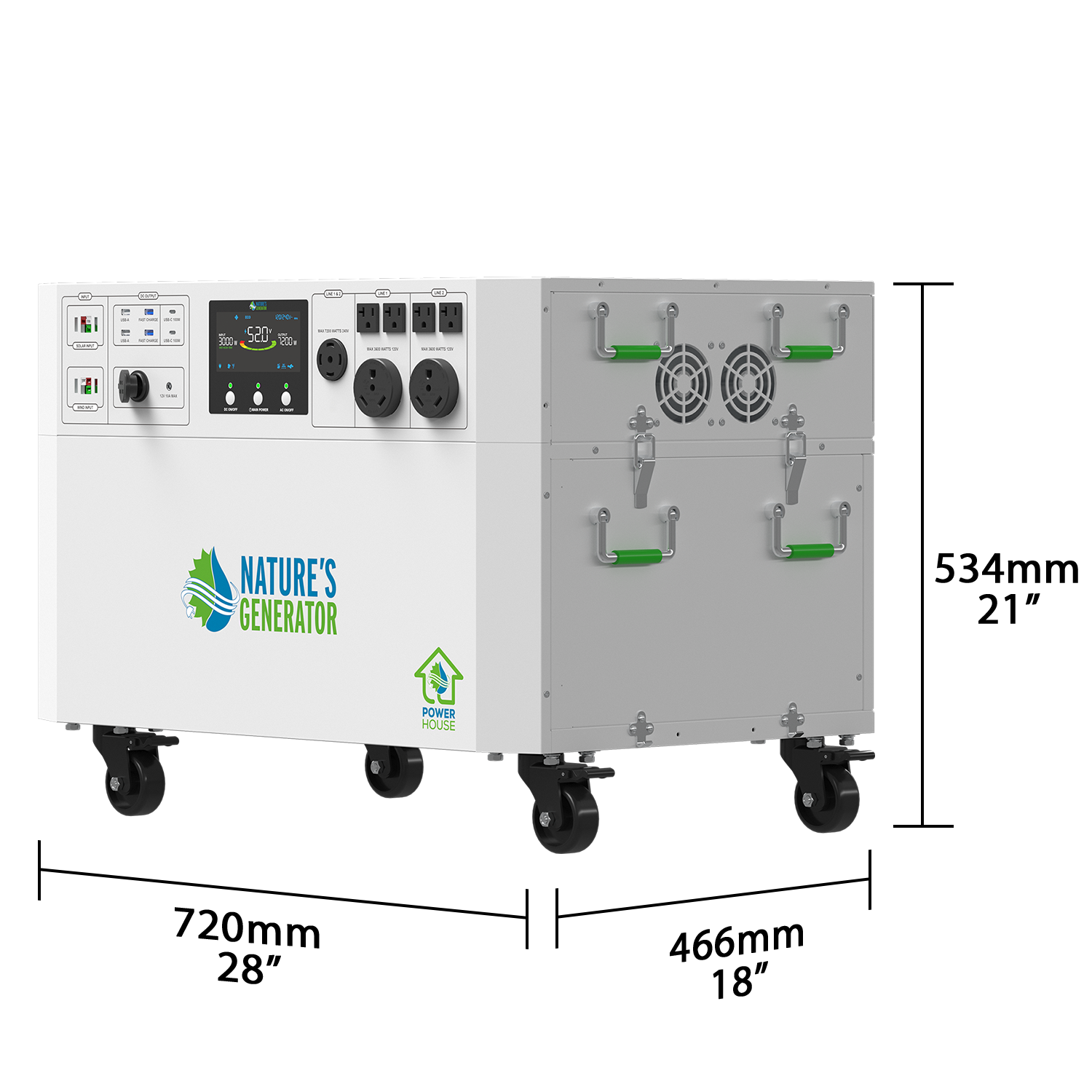 Powerhouse Gen 2 Solar Generator and Transfer Switch