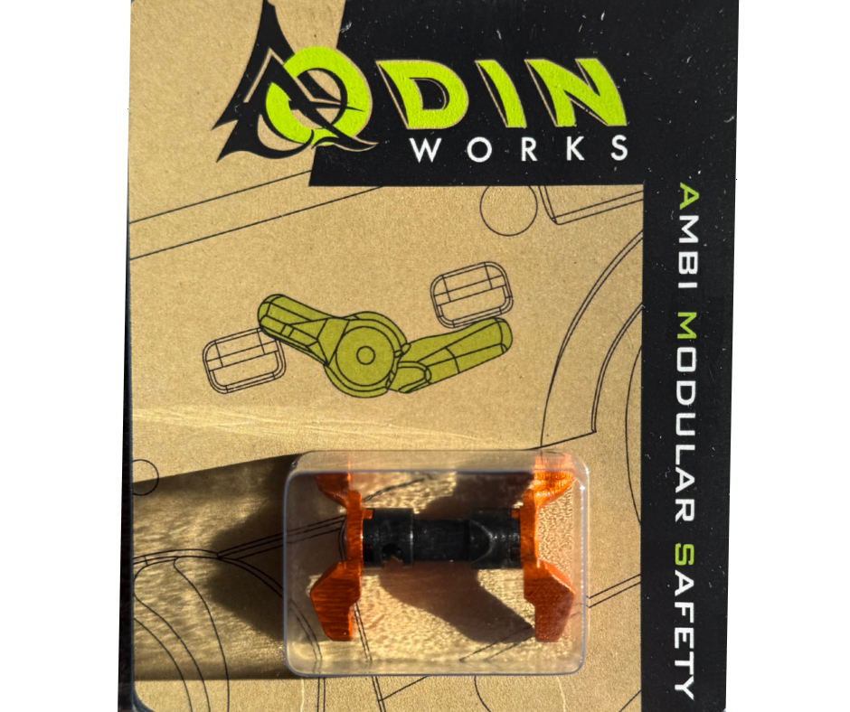 Odin Works Ambidextrous Modular Safety Selector — 8 Colors · AR-15 & AR-9 · USA Made