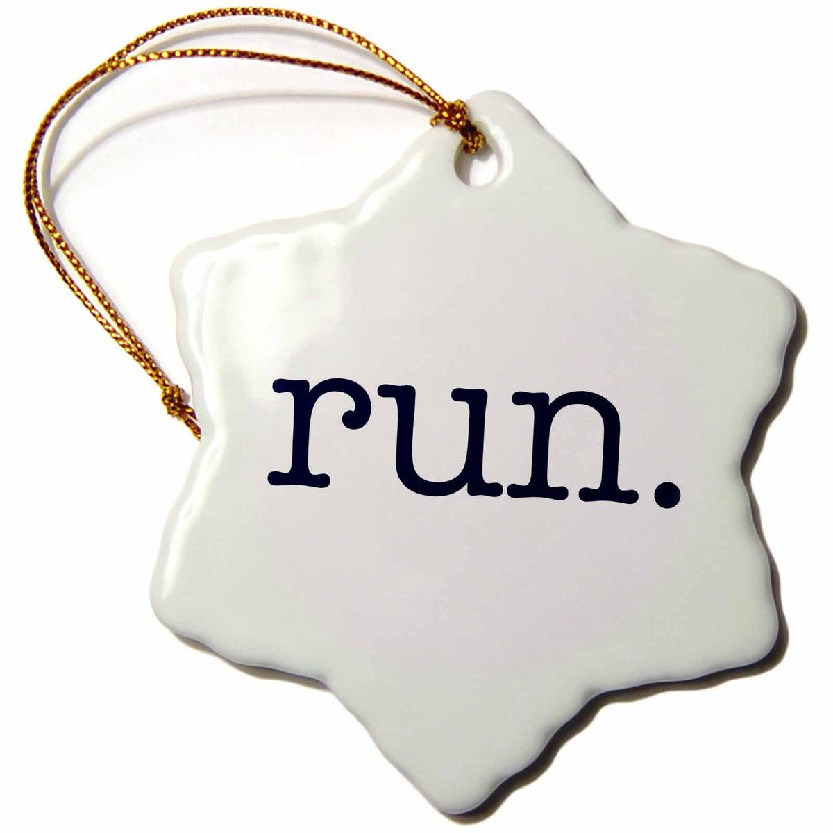 3dRose EvaDane - Quotes - Run - Ornaments (ORN_149840)