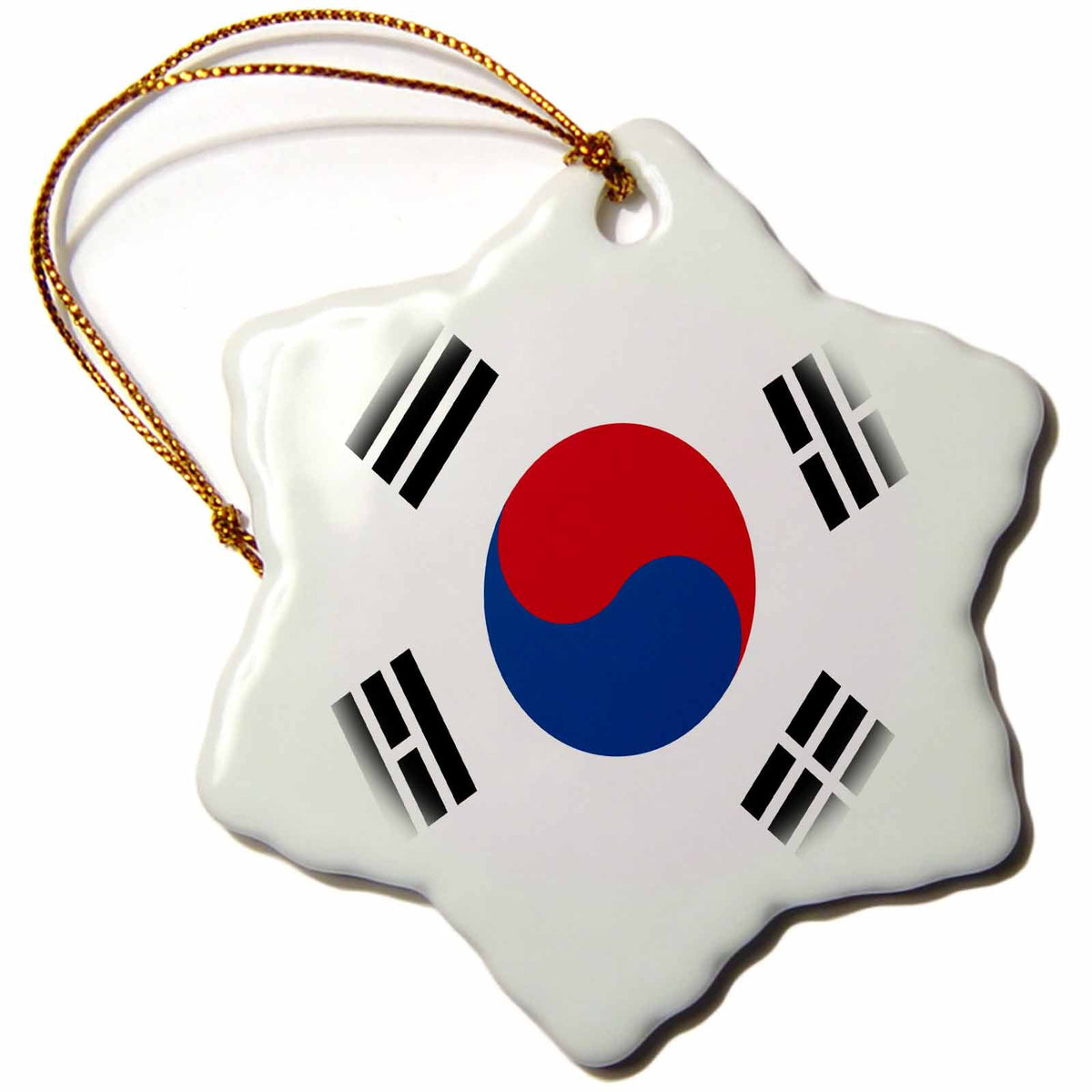 3dRose Flags - South Korea Flag - Ornaments (ORN_28259)