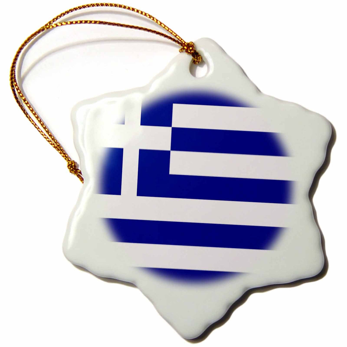 3dRose Flags - Greek Flag - Ornaments (ORN_4562)