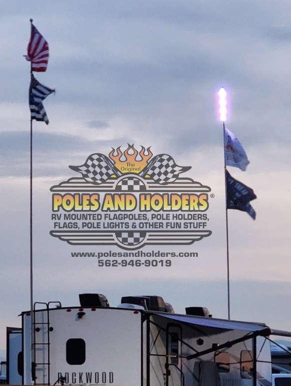 16' Fiberglass Telescoping RV Flagpole | Poles and Holders