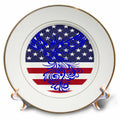 3dRose America is Reborn Pro Democracy Phoenix - Plates (cp-382615)
