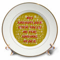 3dRose No Snowflake Ever Falls in The Wrong Place Zen Proverb - Plates (cp-384664)