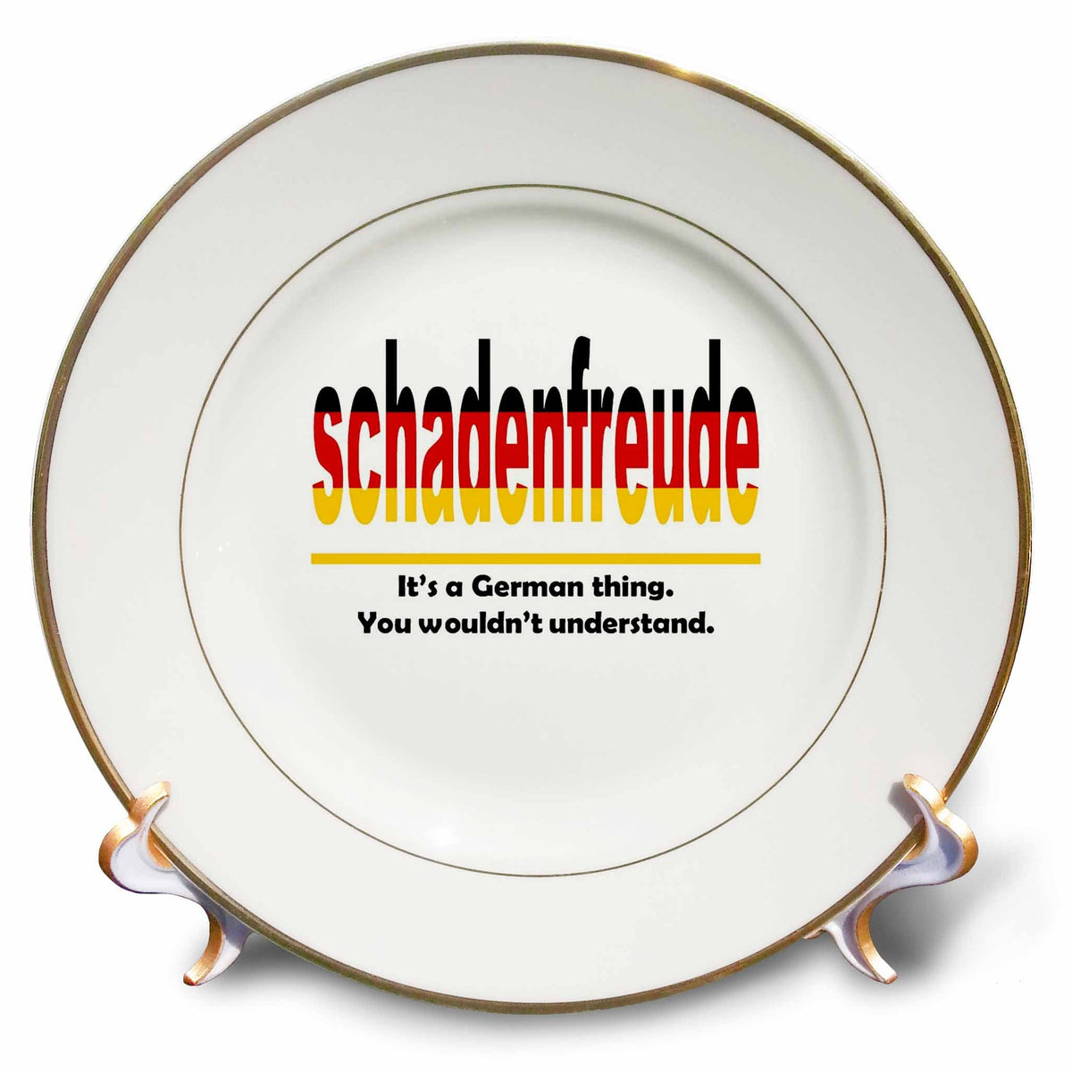 3dRose Schadenfreud - Its A German Thing. You Wouldnt Understand. - Plates (cp-384917)