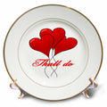 3dRose Thall Do Yorkshire Tyke Romantic Compliment - Plates (cp-384952)