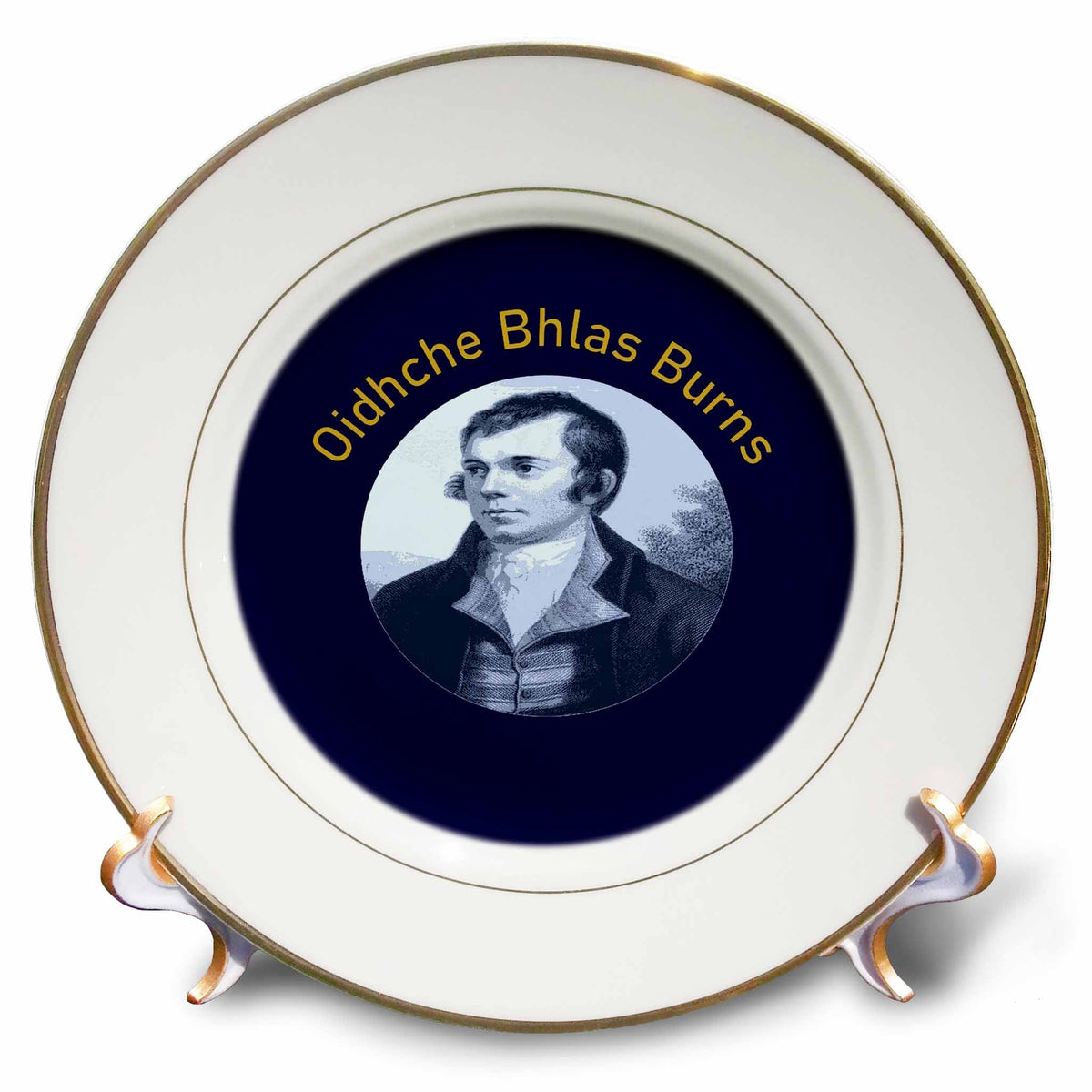 3dRose Robbie Burns - Oidhche Bhlas Burns - Plates (cp-385216)