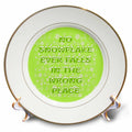 3dRose No Snowflake Ever Falls in The Wrong Place Zen Proverb - Plates (cp-385240)