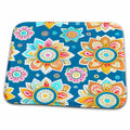 Dish Drying Mat - Bright and Colorful Boho Flower Background Backgrounds - Anne Marie Baugh