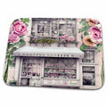 Dish Drying Mat - Pink French Shops Background Backgrounds - Anne Marie Baugh