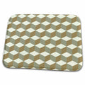Dish Drying Mat - Diamond Repeating Pattern In Dark Grey Light Gray Gray and Greige Digital Art - Honeycomb Pattern
