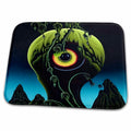 Dish Drying Mat - Horror Plant With an Eyeball Digital Art
