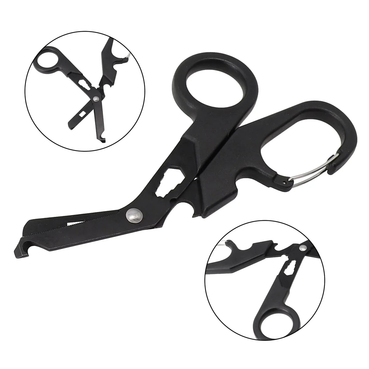 Survivor Shears: All-Black Multi-Use Rescue Tool