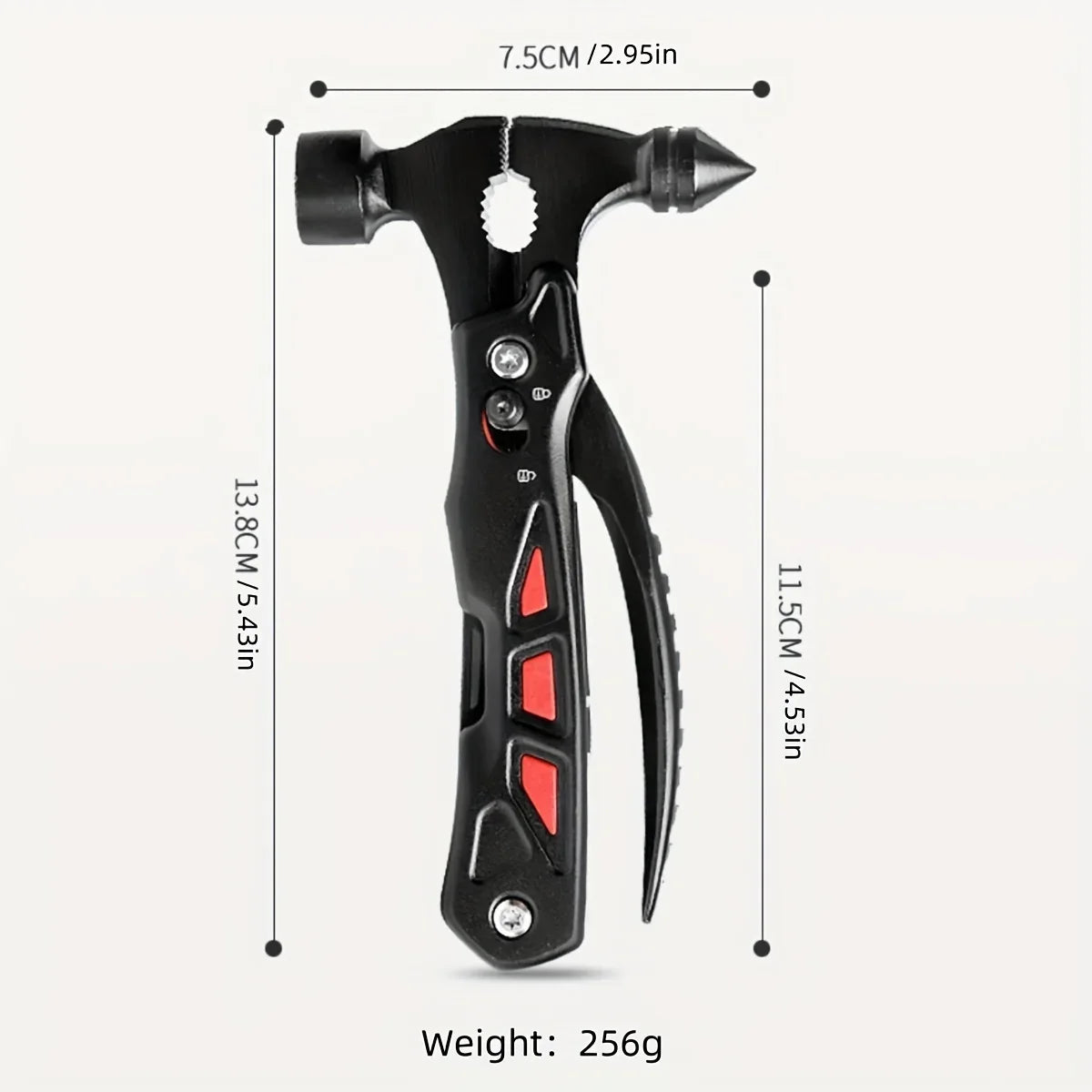 TrailMaster: Compact Multitool & Tactical Hammer