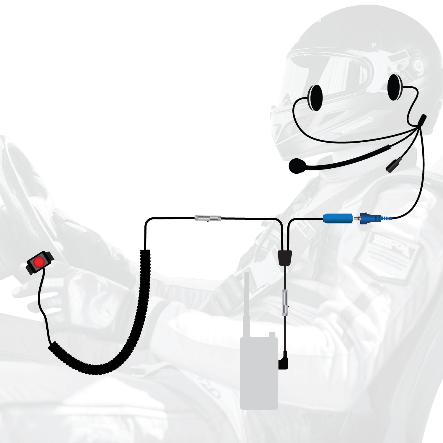 RUGGED Wired Driver Only Communication Kit without Radio