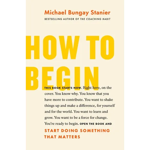 How to Begin: Start Doing Something That Matters - Paperback