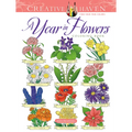 Creative Haven a Year in Flowers Coloring Book - Paperback