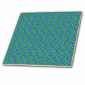 3dRose Two Kisses Collided Lip Bold Blue Lips Pattern - Tiles (ct_357237)
