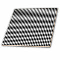 3dRose Anne Marie Baugh - Patterns - Black and White Houndstooth Pattern - Tiles (ct_357518)
