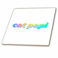 3dRose EvaDane - Funny Sayings - Cat Papi - Tiles (ct_357591)