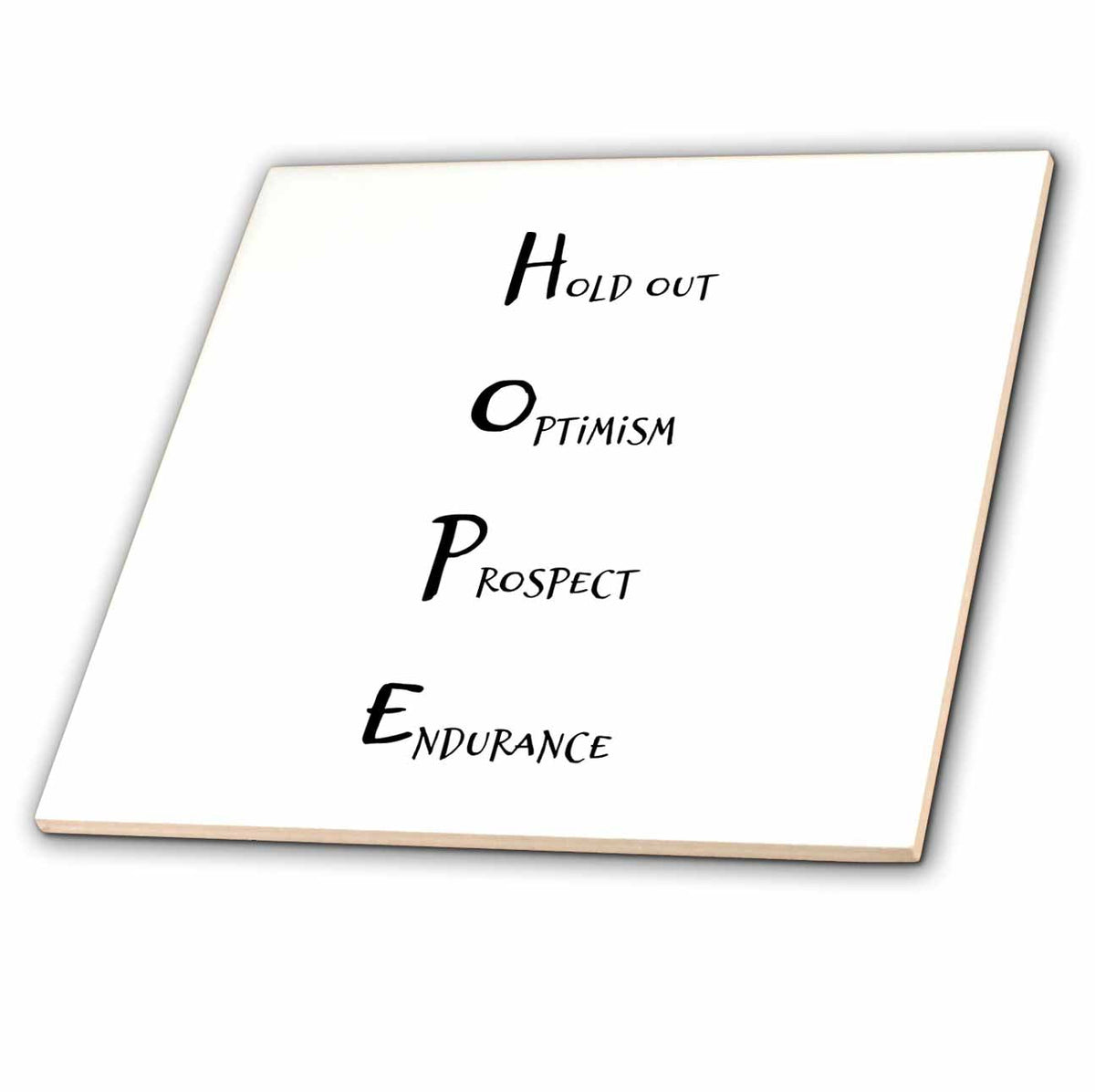 3dRose EvaLorentzenArt - Word Art - Hope Description Text - Tiles (ct-360758)
