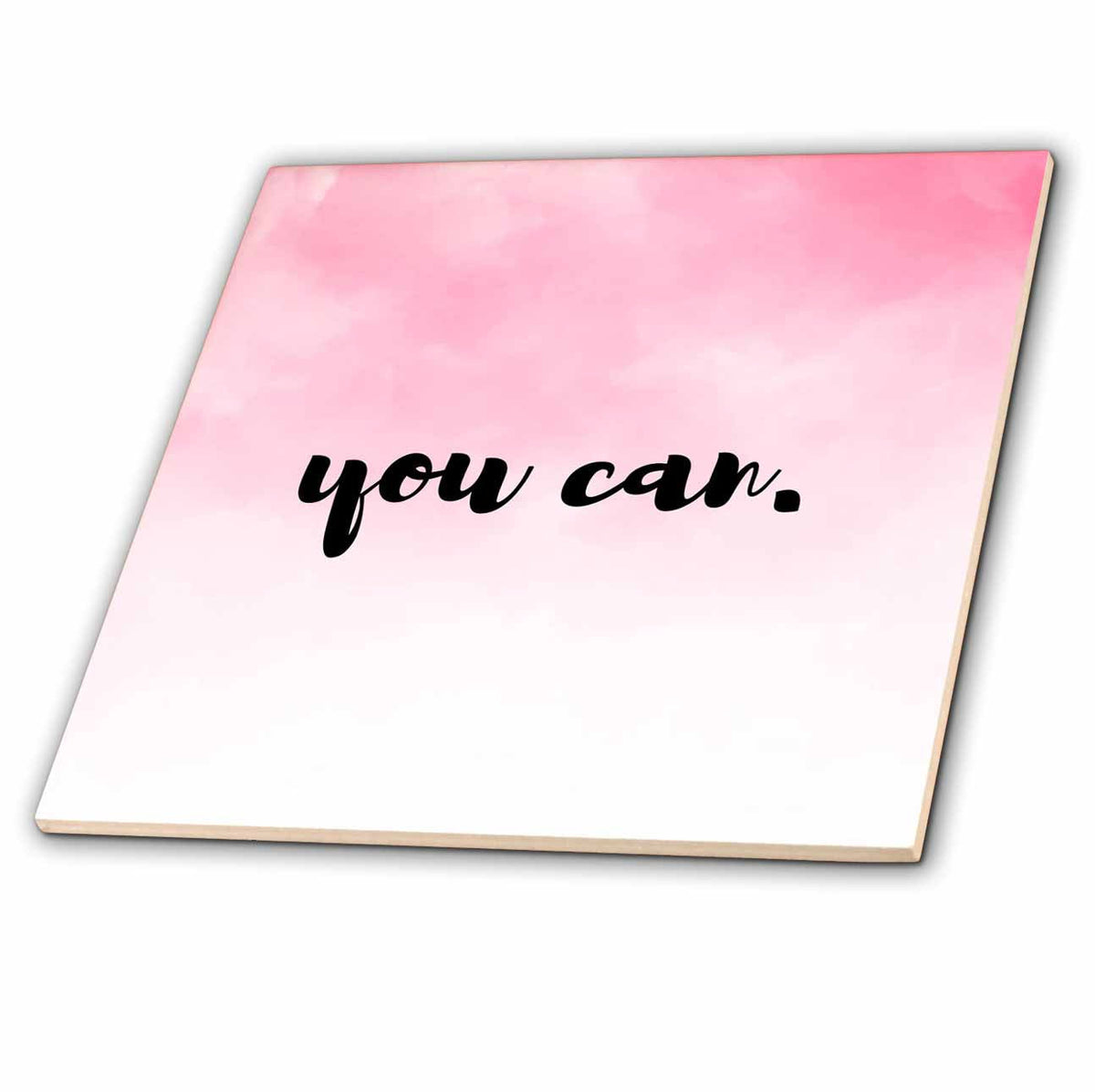 3dRose Marileah Collection - Attitude - Text - You CAN - Tiles (ct-371968)
