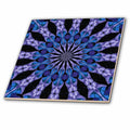 3dRose Stunning Multicolored Symmetrical Pattern Winter Tones - Tiles (ct-376647)