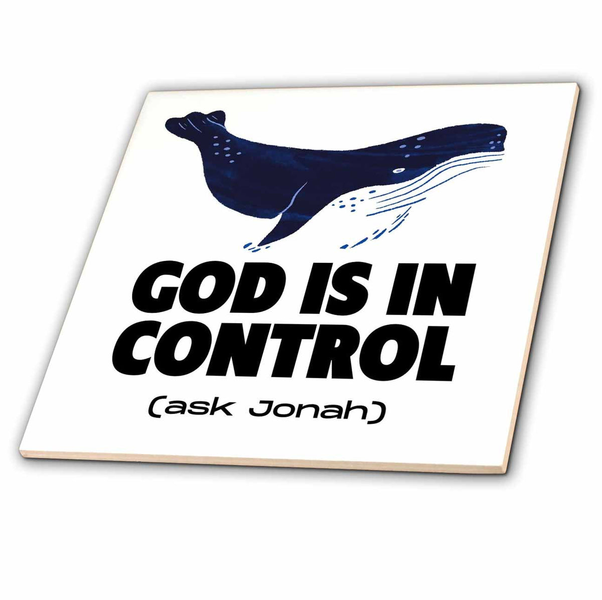 3dRose God Is In Control Ask Jonah Christian Library Prints - Tiles (ct-377392)
