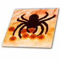 3dRose DanitaDelimont - Still Life - Spider on Orange Web with Eggs - Tiles (ct-380488)