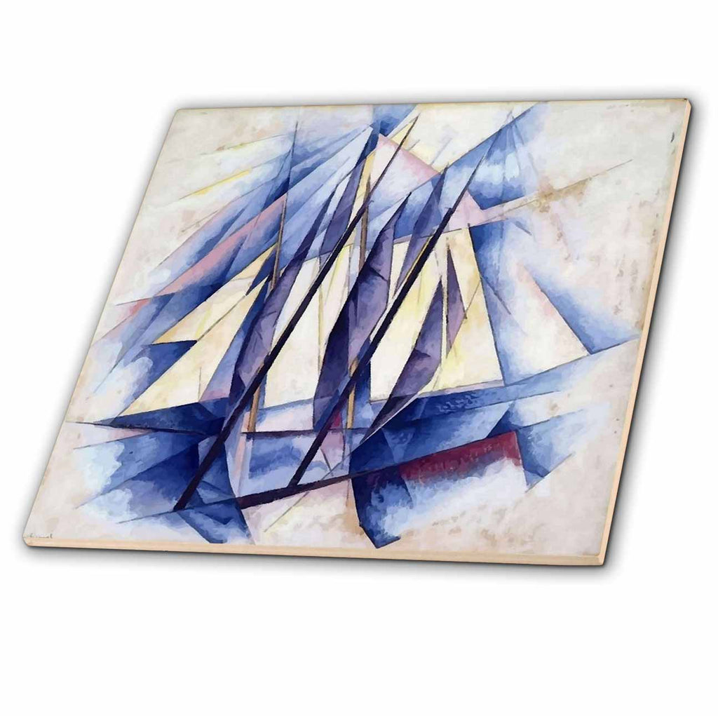 3dRose Sail in Two Movements Abstract Art - Tiles (ct-381466)