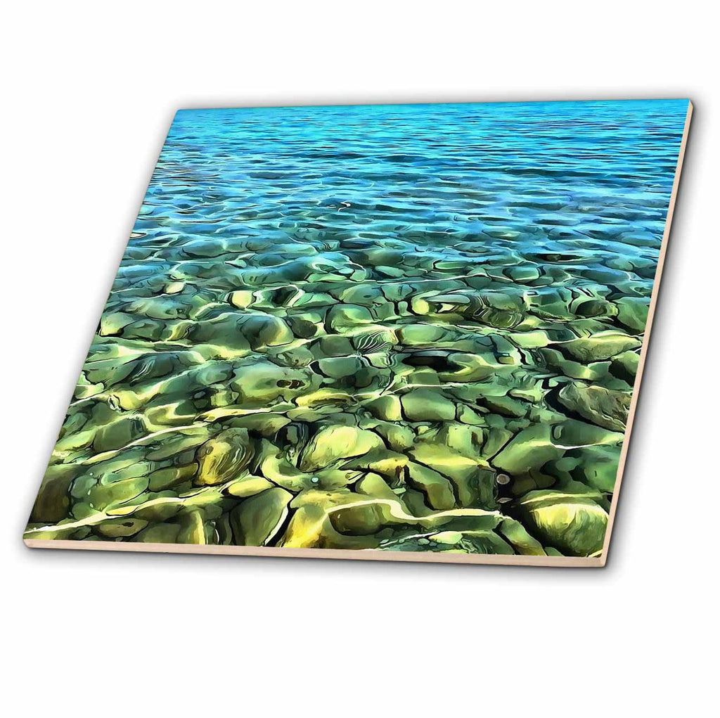 3dRose Turkish Aegean Seashore Artistic Abstract - Tiles (ct-381503)