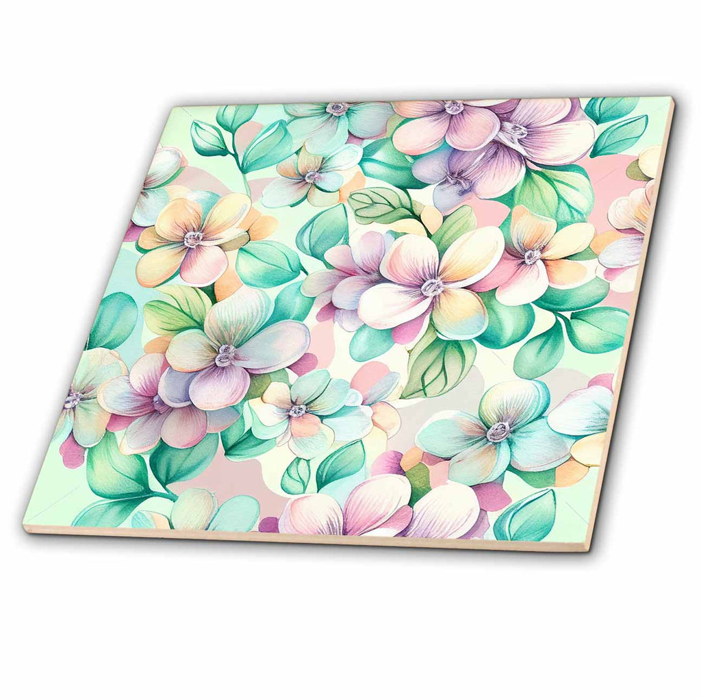 Floral Pattern Tiles: Decorative Ceramic & Mosaic Wall Tiles