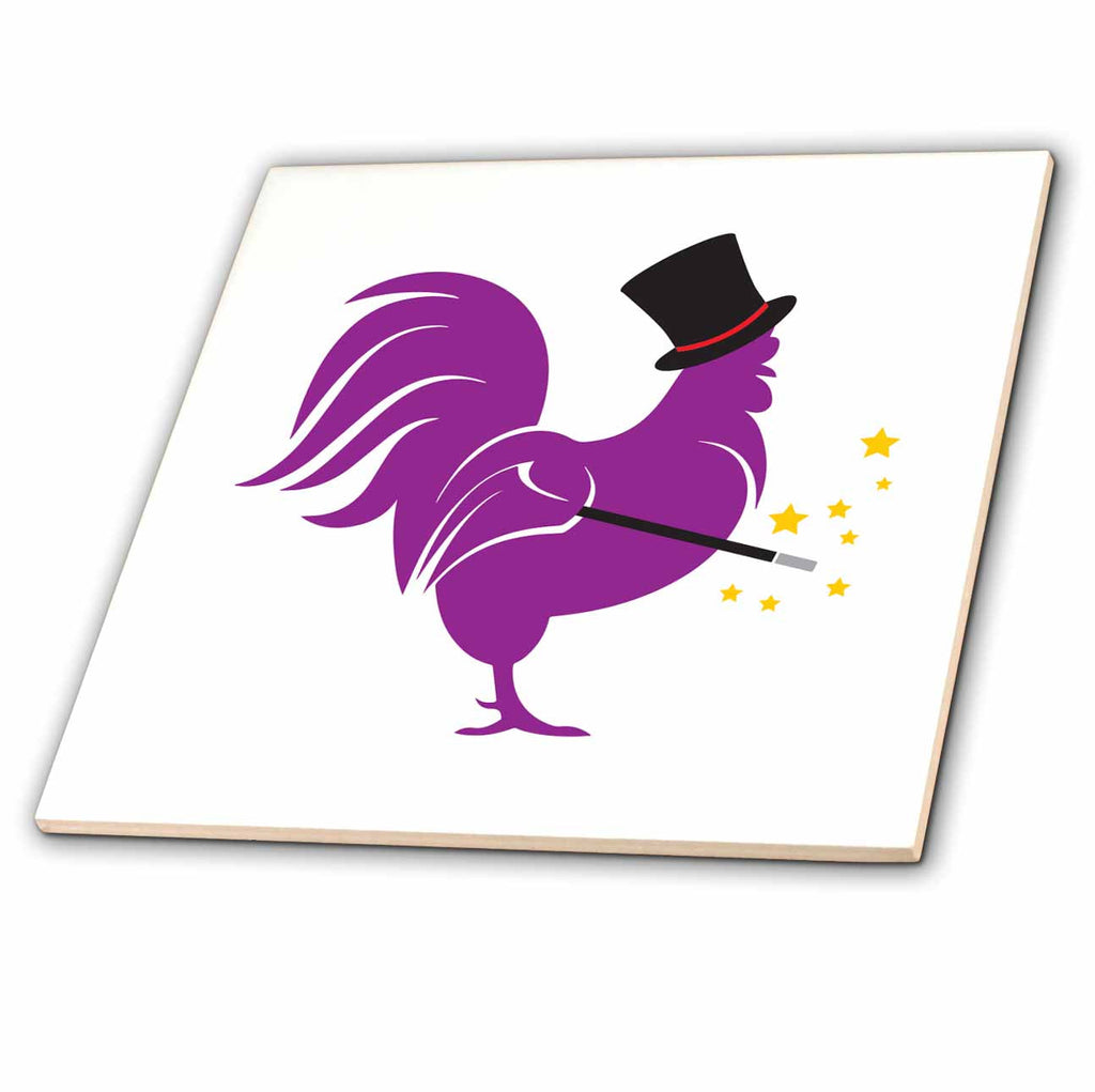 3dRose Cock Funny - Magic Cock - Tiles (ct-381960)