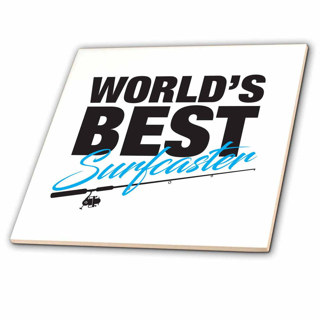 3dRose Worlds Best - Worlds Best Surfcaster - Tiles (ct-381963)