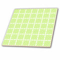 3dRose Art Deco Style Repeat Pattern Chartreuse Pale Green - Tiles (ct-383494)