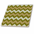 3dRose Chevron Pattern in Khaki Brown and Grey - Tiles (ct-383982)