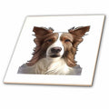 3dRose Border Collie Pet Portrait Cut Out - Tiles (ct-384301)
