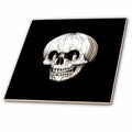 3dRose Jack O Lantern Cranium Halloween Gothic - Tiles (ct-384903)