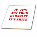 3dRose If Its Not from Barnsley Its Shite Red Text - Tiles (ct-384948)