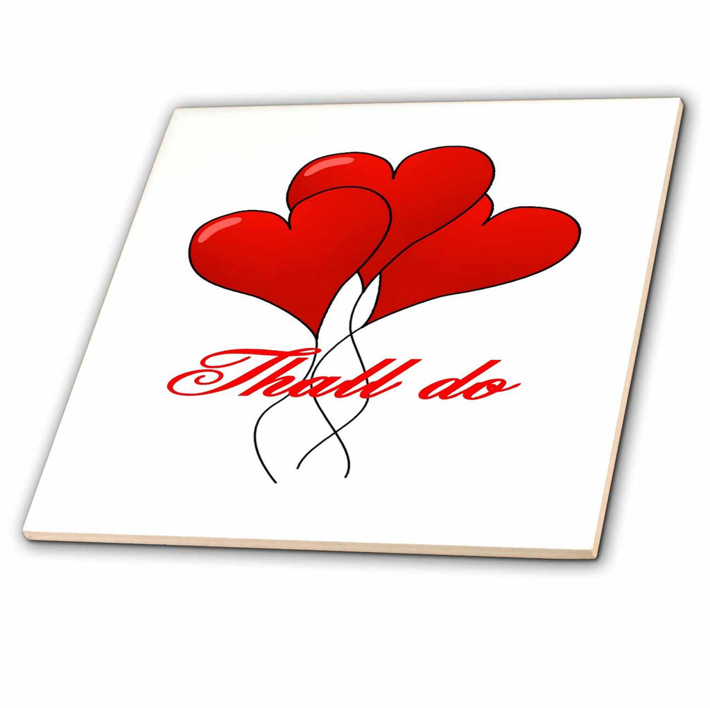 3dRose Thall Do Yorkshire Tyke Romantic Compliment - Tiles (ct-384952)