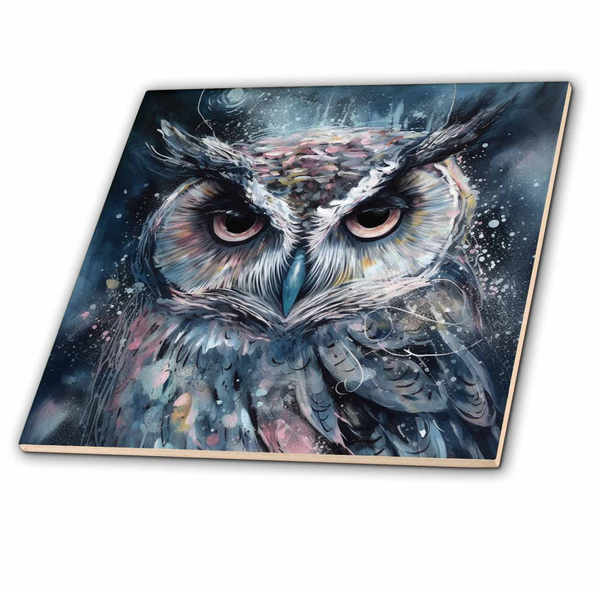 3dRose Cassie Peters Birds - Owl - Tiles (ct-385165)