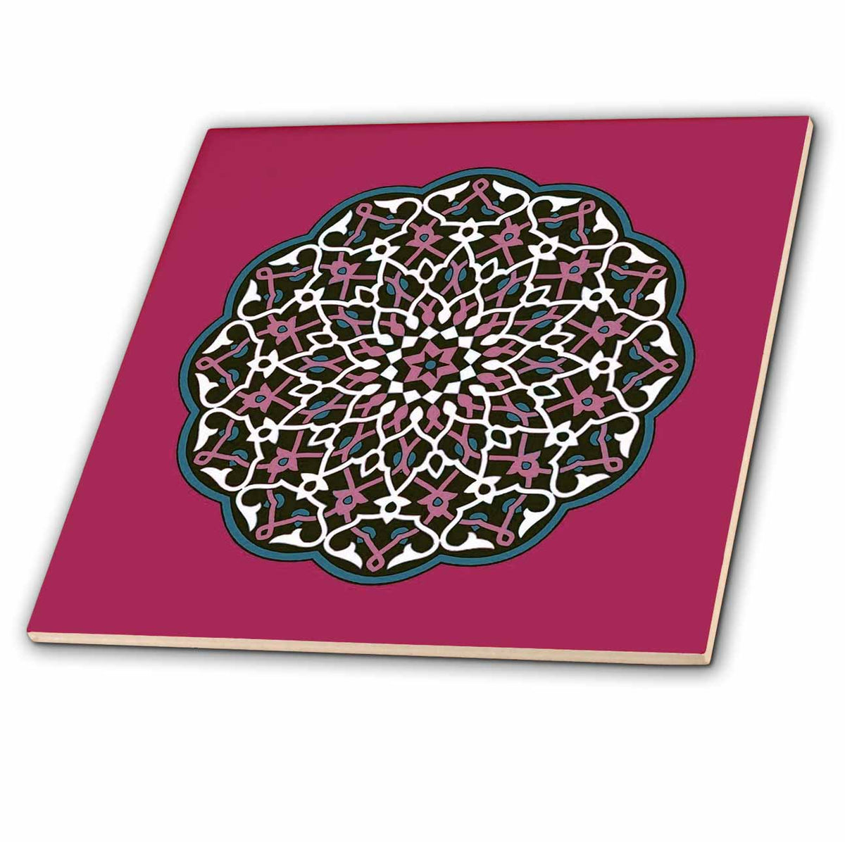 3dRose Taiche - Vector Art - Mandala - Circle Pattern Vector Art - Tiles (ct-385256)