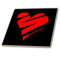 3dRose Taiche - Vector Art - Hearts - Heartbroken Broken Heart - Tiles (ct-385265)